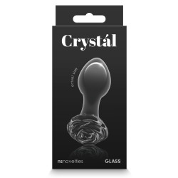 Renegade Plug en verre Crystal Rose 7 x 3.2cm Noir